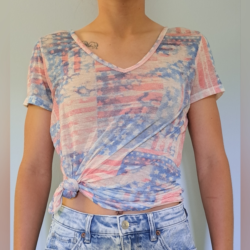 Mudd American flag tee shirt
